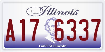 IL license plate A176337