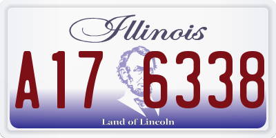 IL license plate A176338