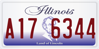 IL license plate A176344