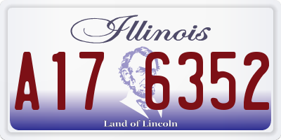 IL license plate A176352