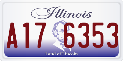 IL license plate A176353