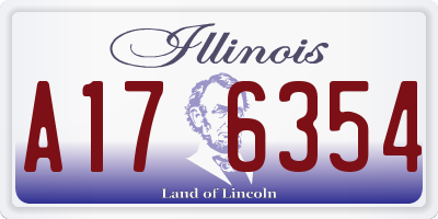 IL license plate A176354