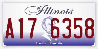 IL license plate A176358