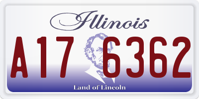 IL license plate A176362
