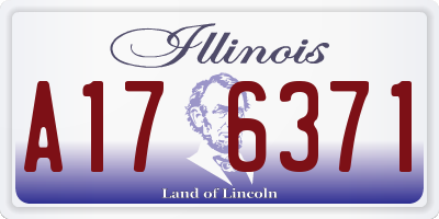 IL license plate A176371