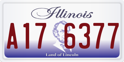 IL license plate A176377