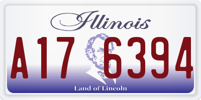 IL license plate A176394