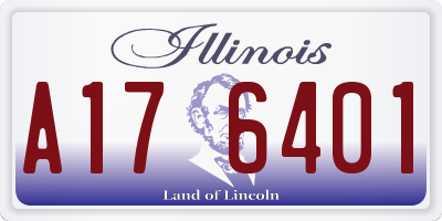 IL license plate A176401