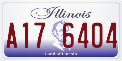 IL license plate A176404