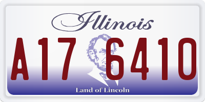 IL license plate A176410