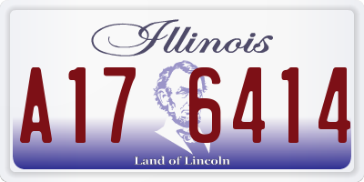 IL license plate A176414