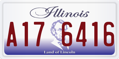 IL license plate A176416
