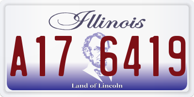 IL license plate A176419