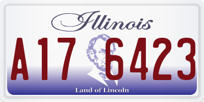 IL license plate A176423
