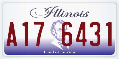 IL license plate A176431