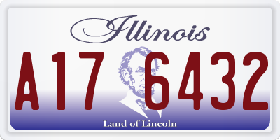 IL license plate A176432