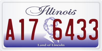 IL license plate A176433