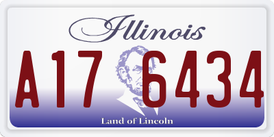 IL license plate A176434