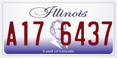 IL license plate A176437