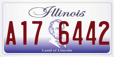 IL license plate A176442