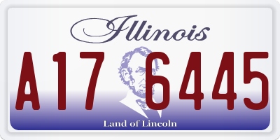 IL license plate A176445