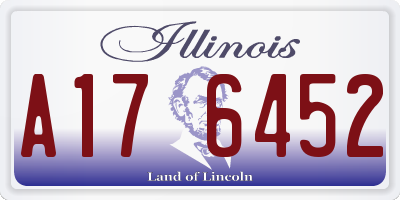 IL license plate A176452