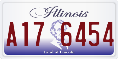 IL license plate A176454