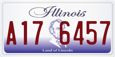 IL license plate A176457
