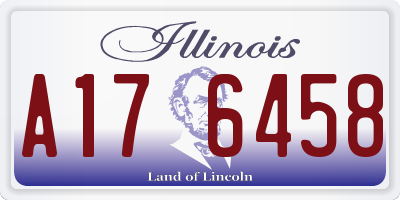 IL license plate A176458