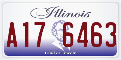 IL license plate A176463