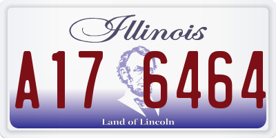 IL license plate A176464