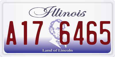 IL license plate A176465