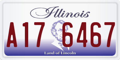 IL license plate A176467