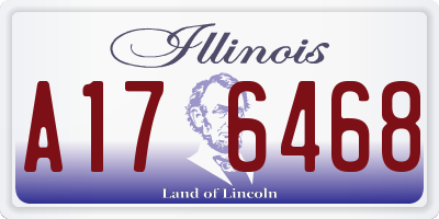 IL license plate A176468