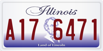 IL license plate A176471
