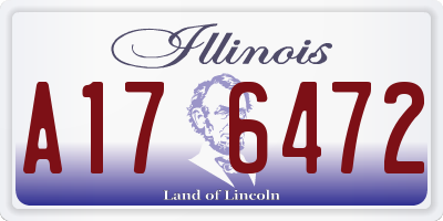 IL license plate A176472