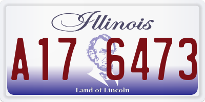 IL license plate A176473