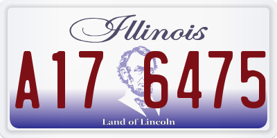 IL license plate A176475
