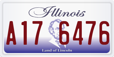 IL license plate A176476