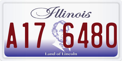 IL license plate A176480