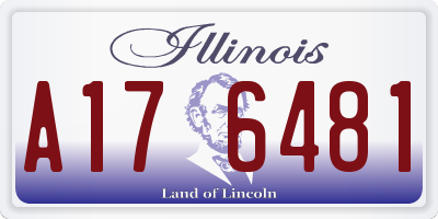 IL license plate A176481