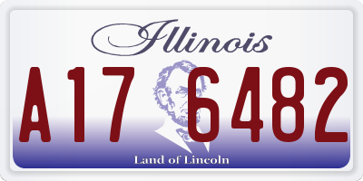 IL license plate A176482