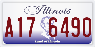IL license plate A176490