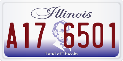 IL license plate A176501