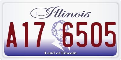 IL license plate A176505