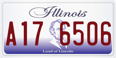 IL license plate A176506