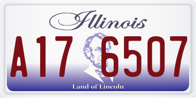 IL license plate A176507