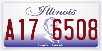 IL license plate A176508
