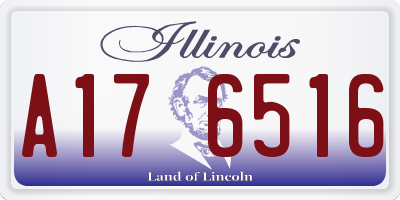 IL license plate A176516