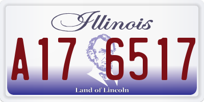 IL license plate A176517
